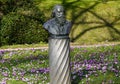 Brahms bust in city Ã¢â¬â¹Ã¢â¬â¹Park in Baden-Baden. Germany, Europe Royalty Free Stock Photo